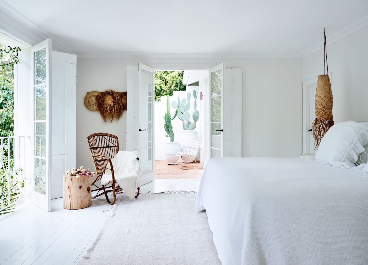 Decorating with neutrals example featuring beachy neutral bedroom