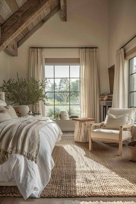 Decorating with neutrals example featuring elegant classy neutral bedroom