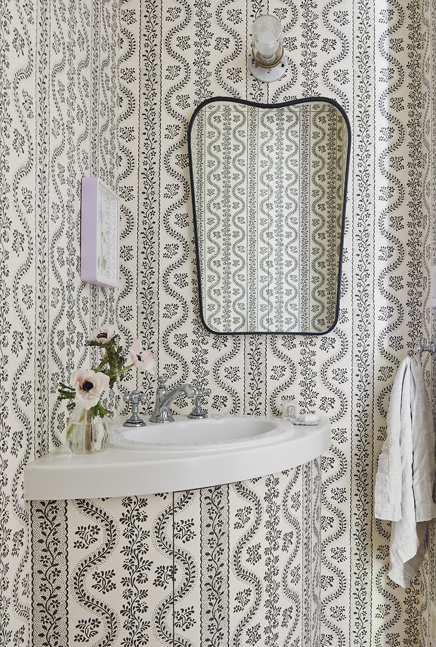 Photo of powder room from project Lyon Street designed by Marea Clark