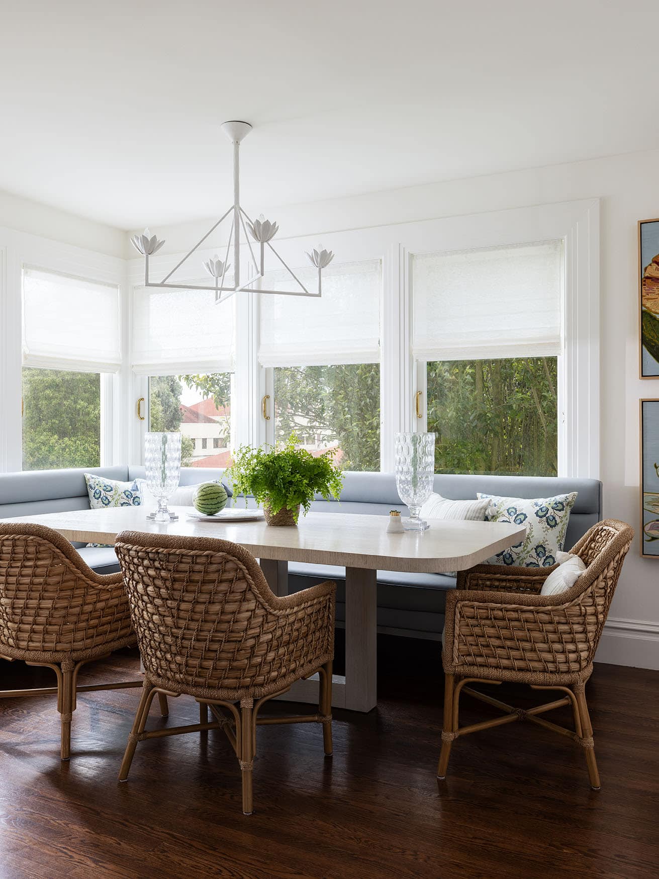 Photo of sophisticated coastal room from project Presidio Terrace I designed by Marea Clark.