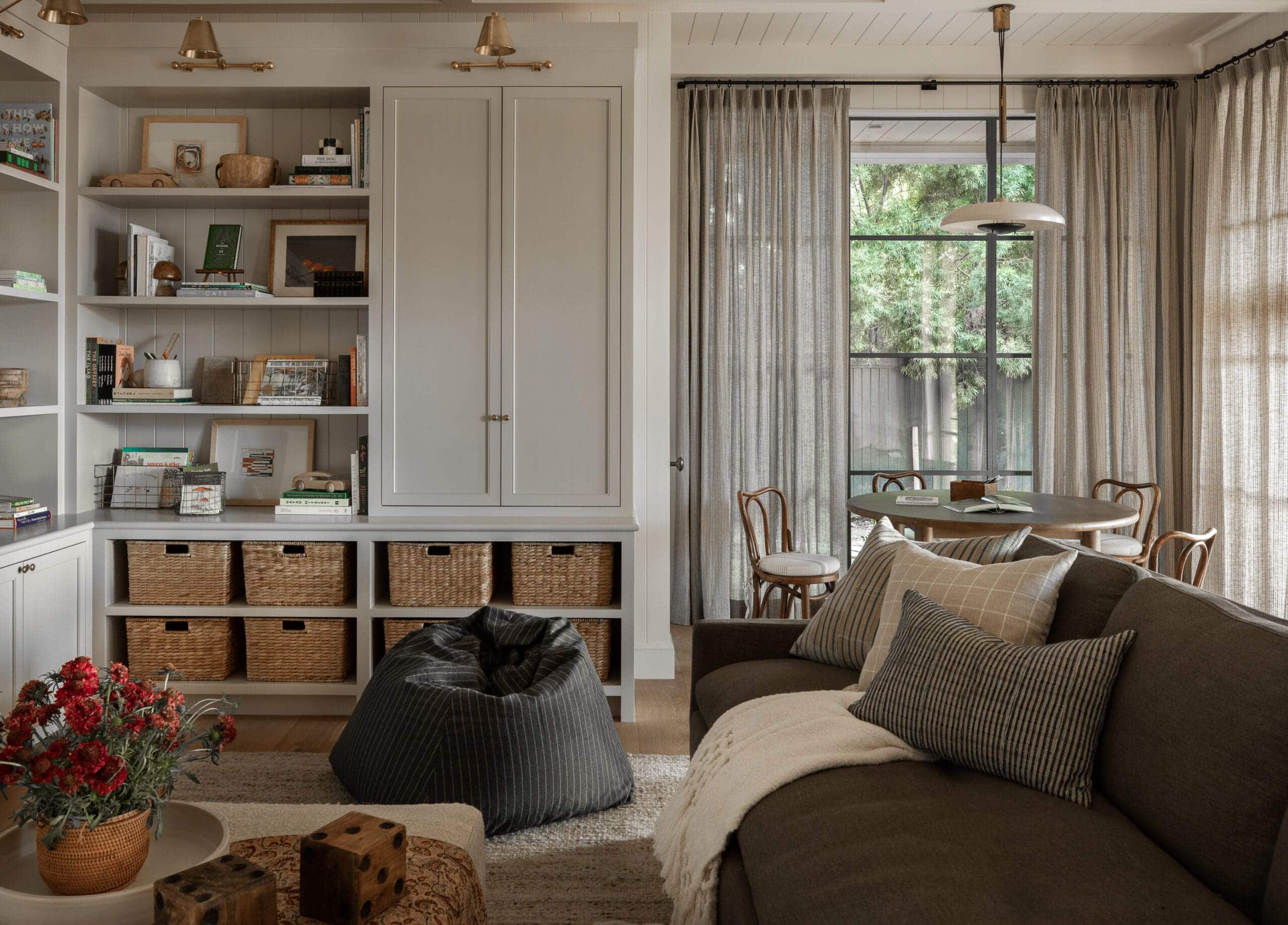 Californian-Inspired Luxury Aesthetic idea featuring sophisticated new traditional style bedroom designed by Amber Lewis