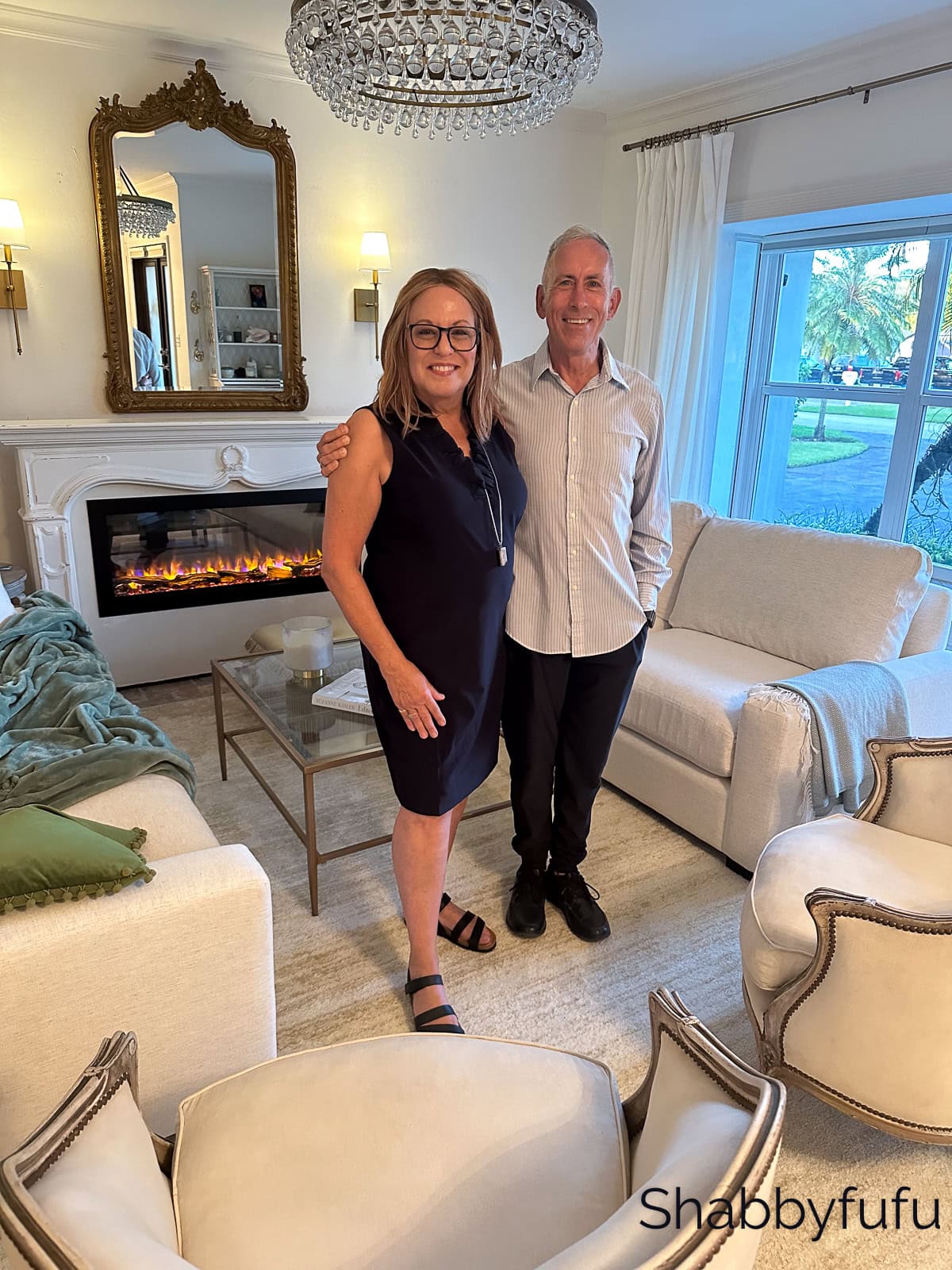 couple at home in Miami