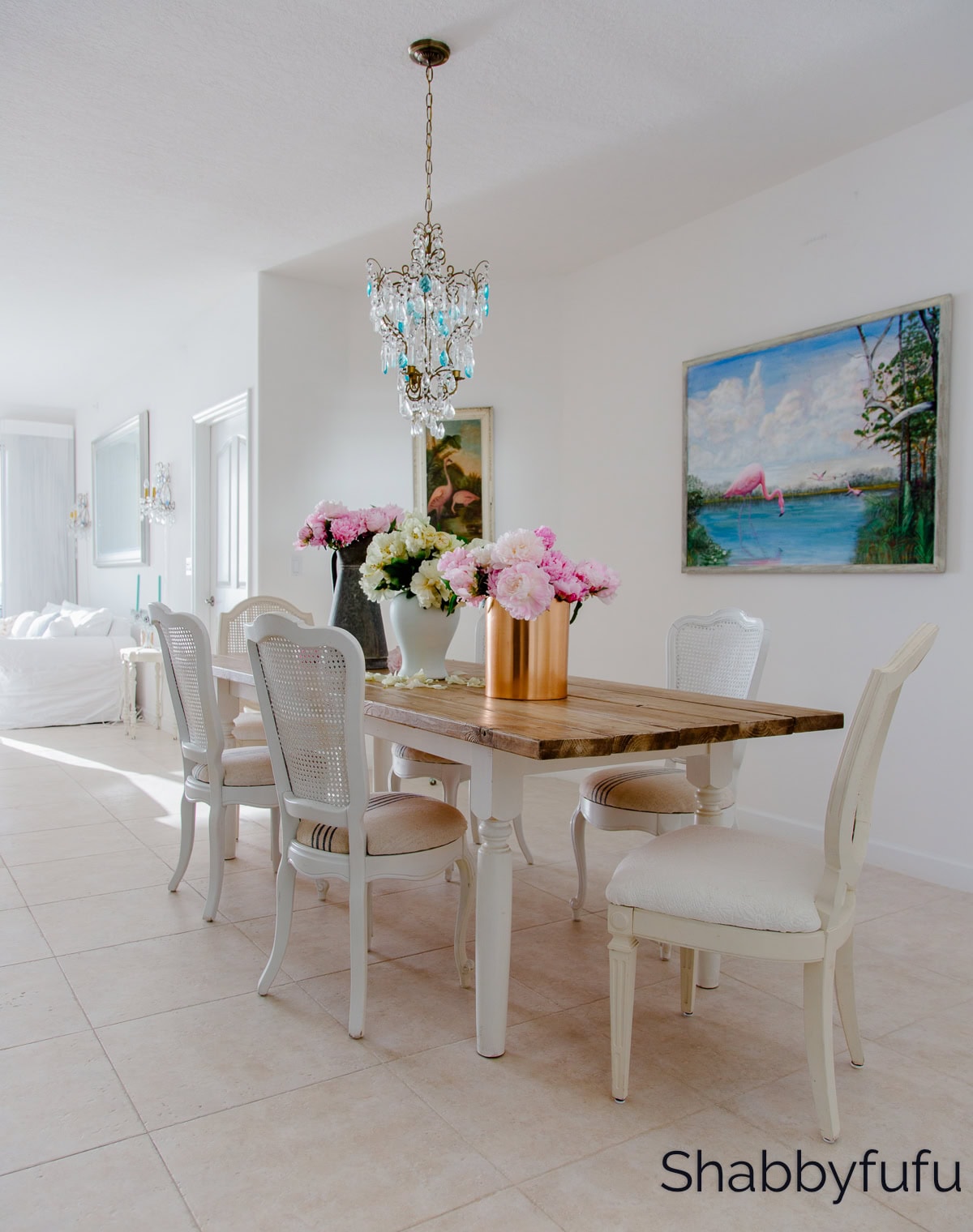 beach home shabbyfufu dining room