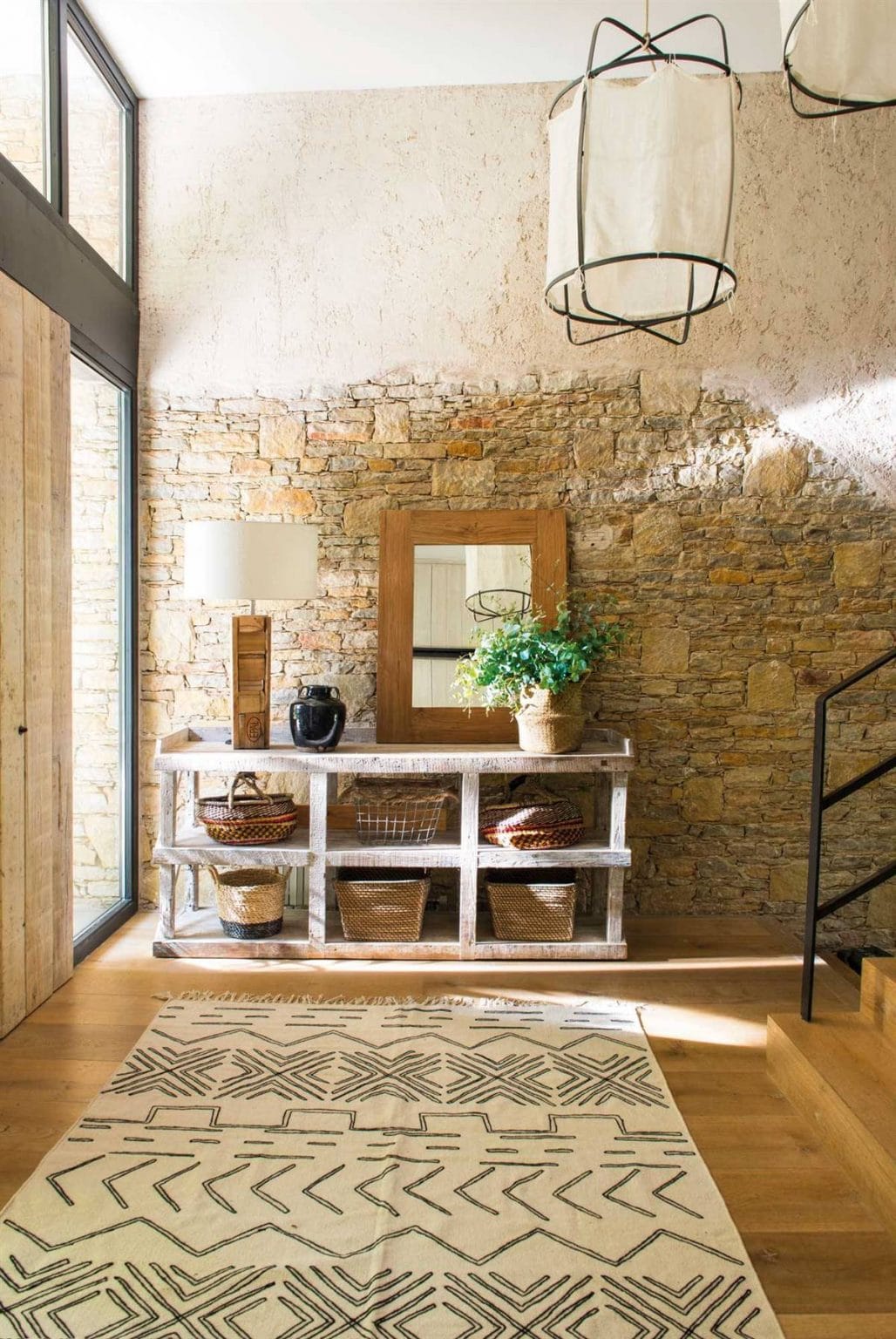 Example of rustic foyer decorating ideas
