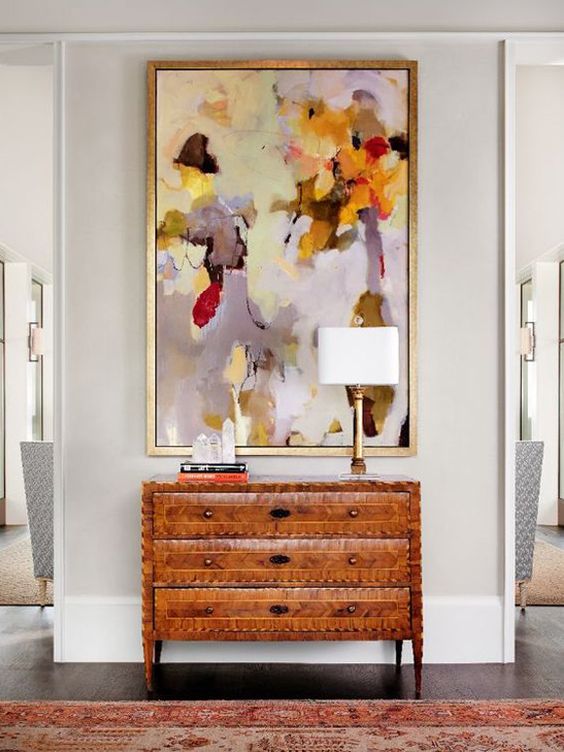 Example of artistic styled foyer decorating ideas