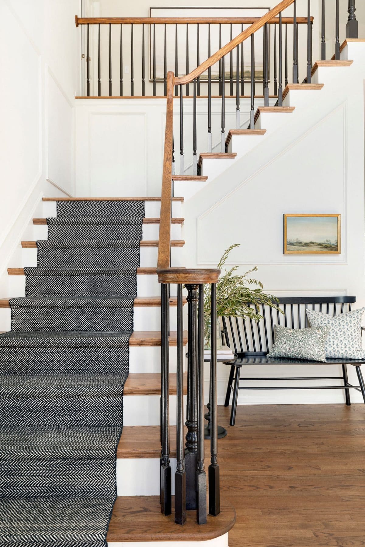 Entryway in classic fresh traditional decor style by Bria Hammel Interiors