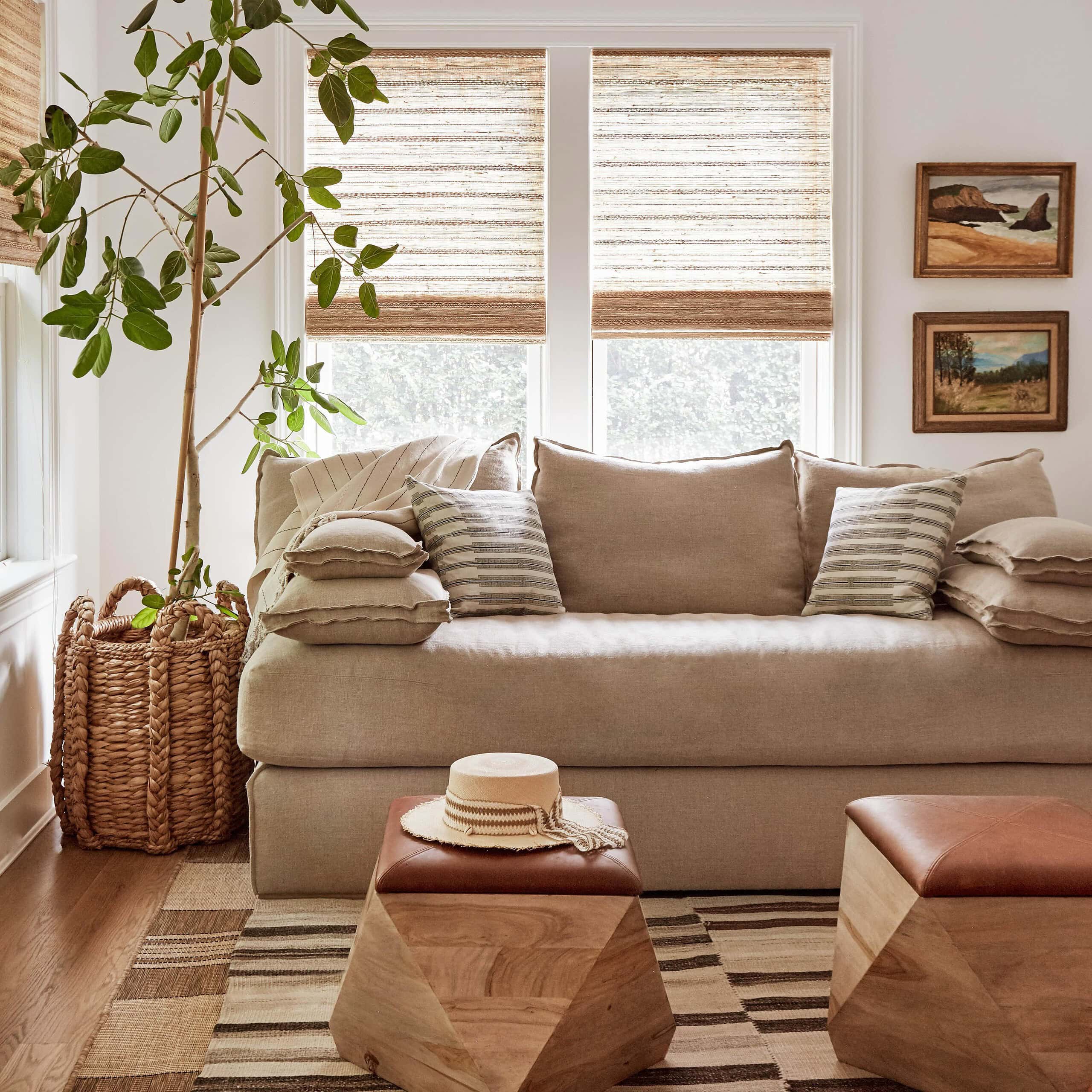 Modern living room decor ideas featuring a transitional living room with a traditional and transitional style.