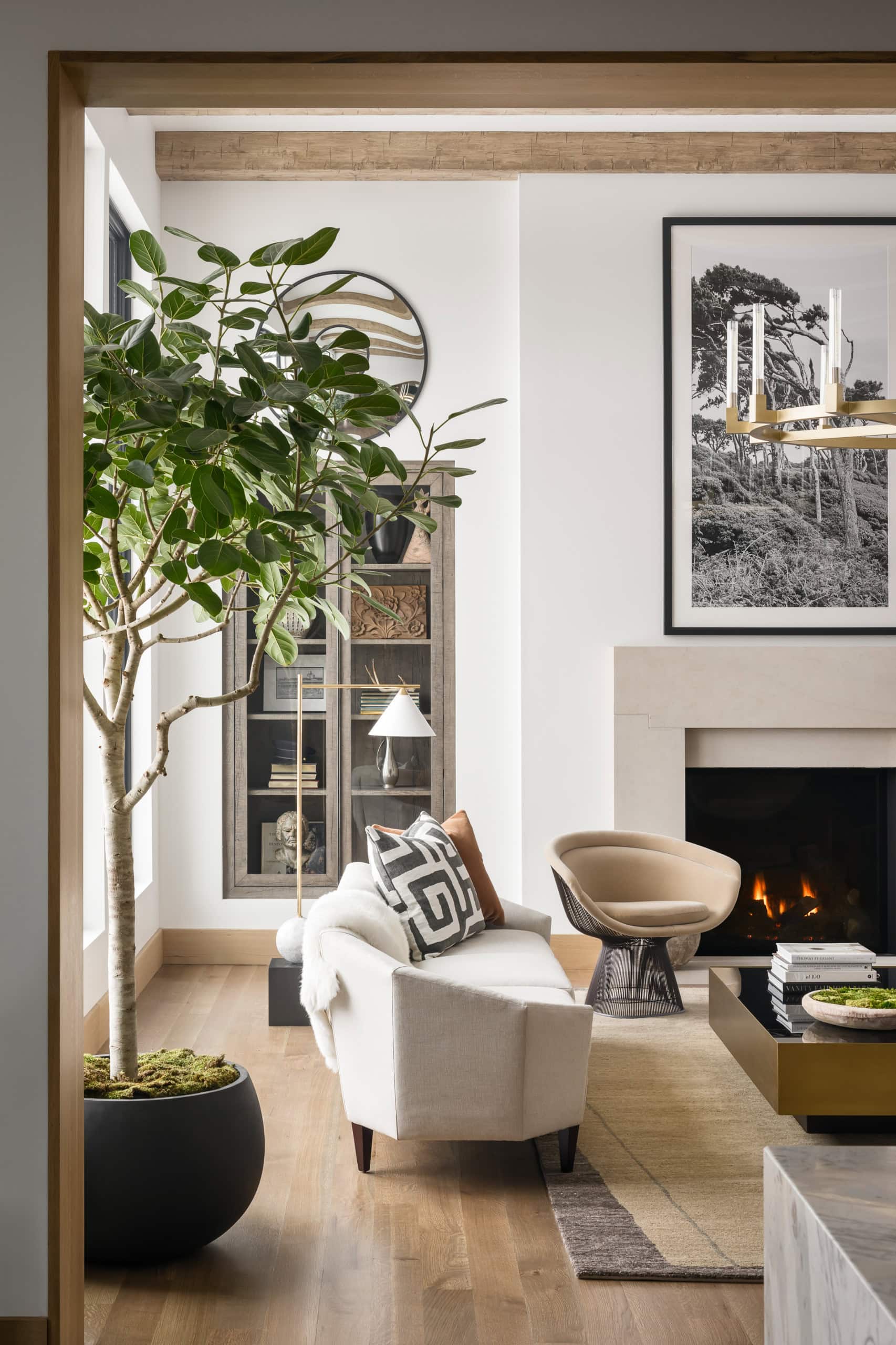 Modern living room decor ideas featuring a transitional living room with a transitional style.
