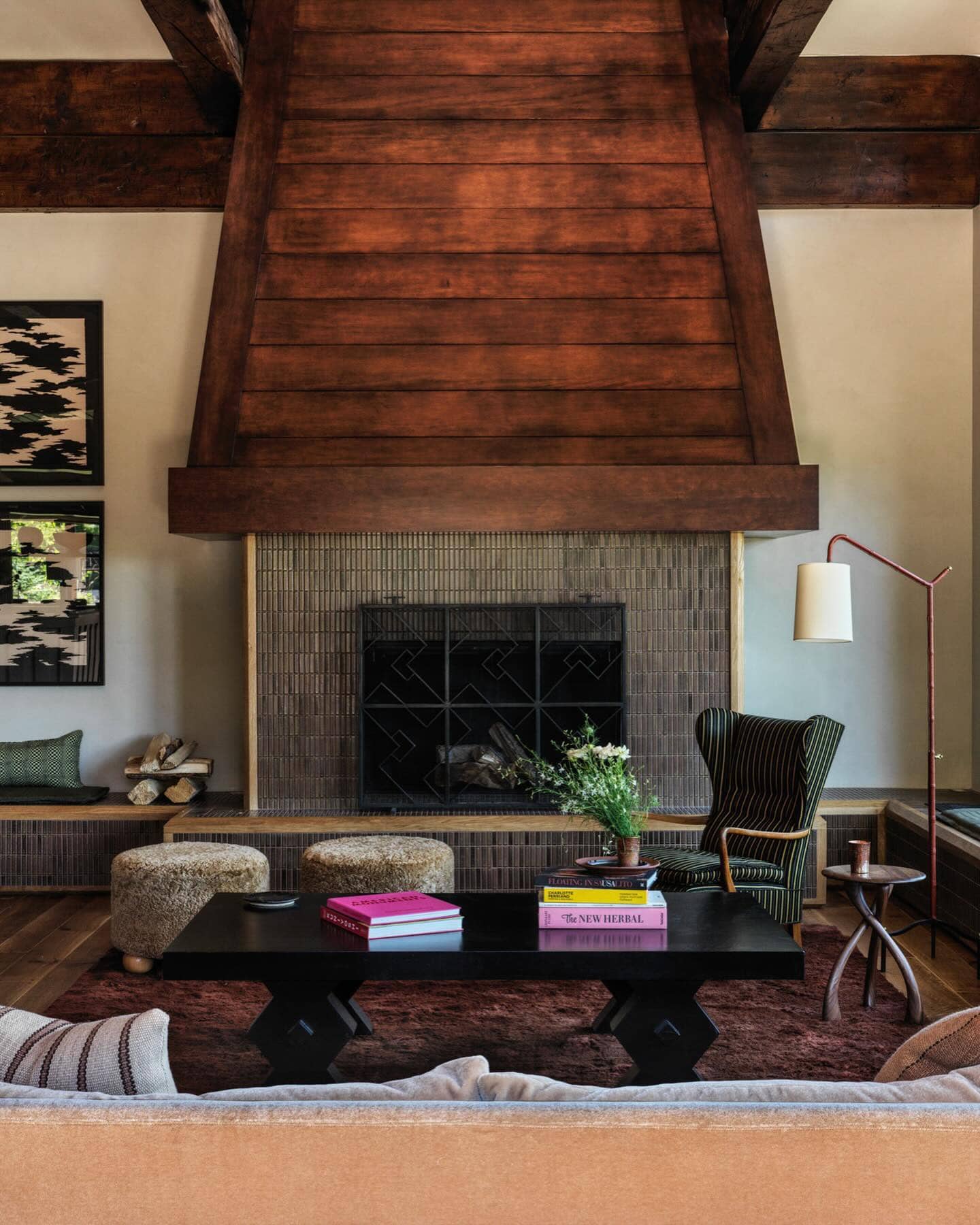 Modern living room decor ideas featuring a transitional living room with a mid-century style.