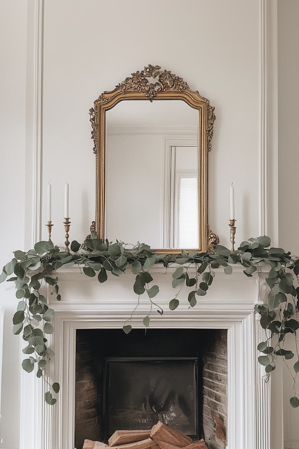 Example of minimalist fall decor ideas featuring living room in neutral color scheme