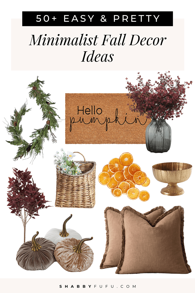 50+ Easy And Pretty Minimalist Fall Decor Ideas - shabbyfufu.com