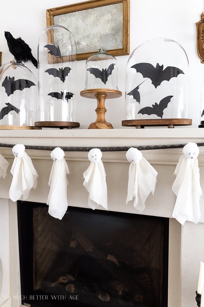 mantel example of easy DIY Halloween decorations idea