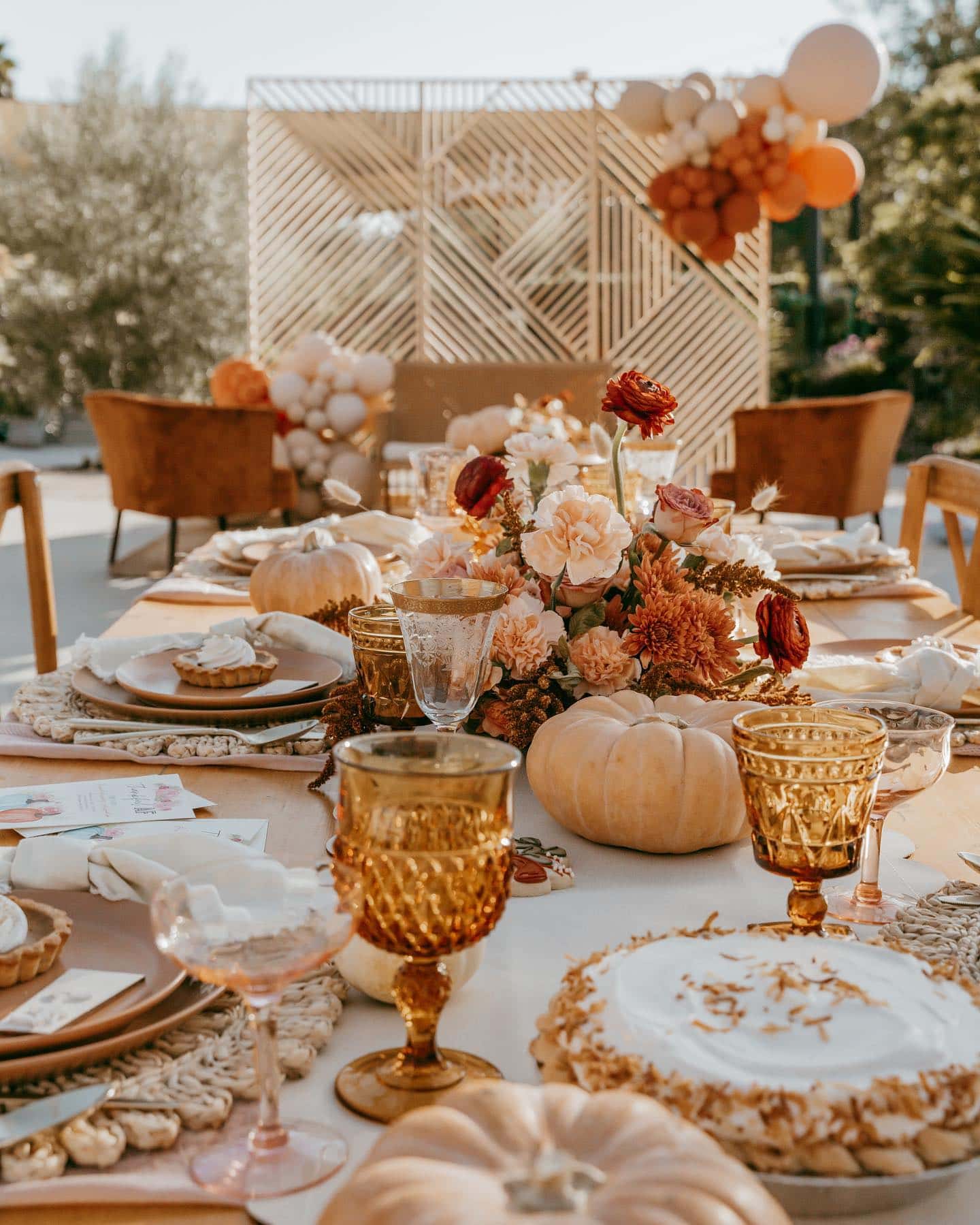 Friendsgiving Aesthetic inspiration idea featuring a cozy table setting
