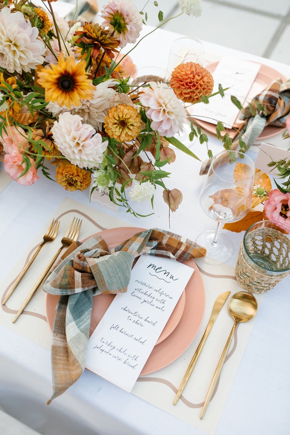 Friendsgiving Aesthetic inspiration idea featuring a cozy table setting