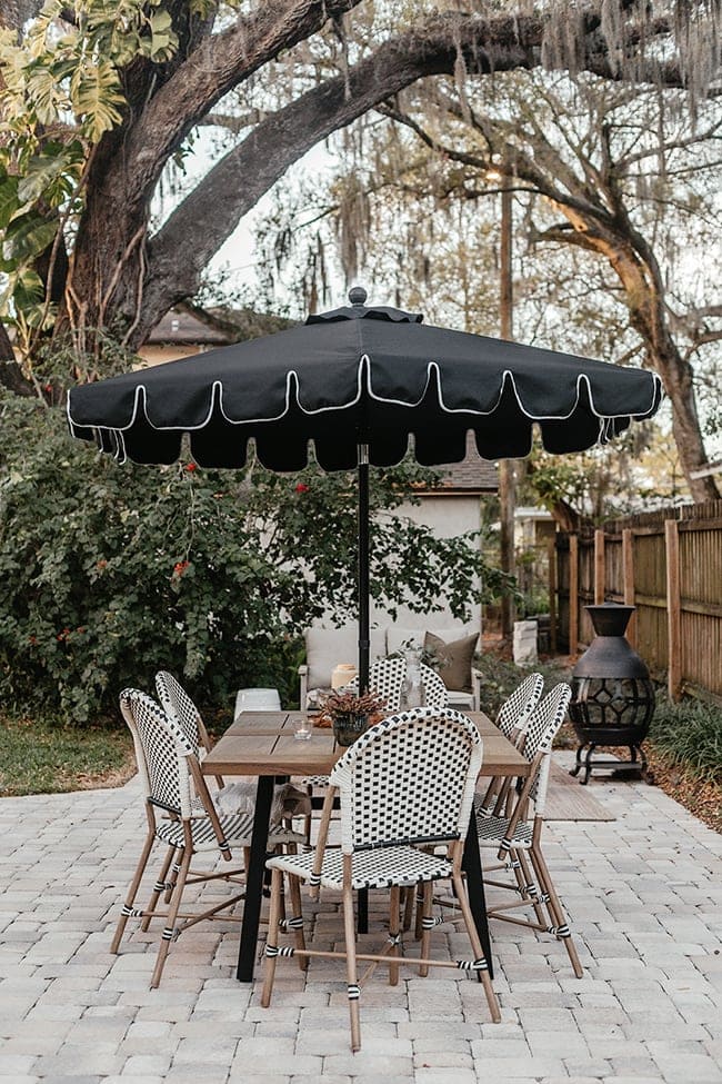 Patio furniture inspo featuring a bistro inspired patio