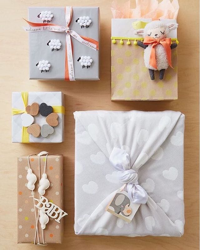 Example of the Gift Wrapping Aesthetic Trend featuring Japonese style