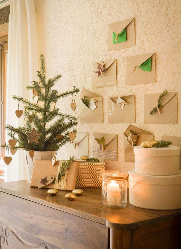 Holiday entryway idea featuring an foyer in cozy style