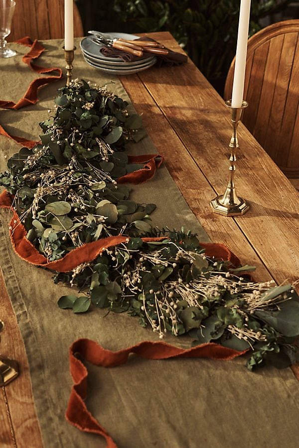 Christmas tablescape idea in a classy traditional style