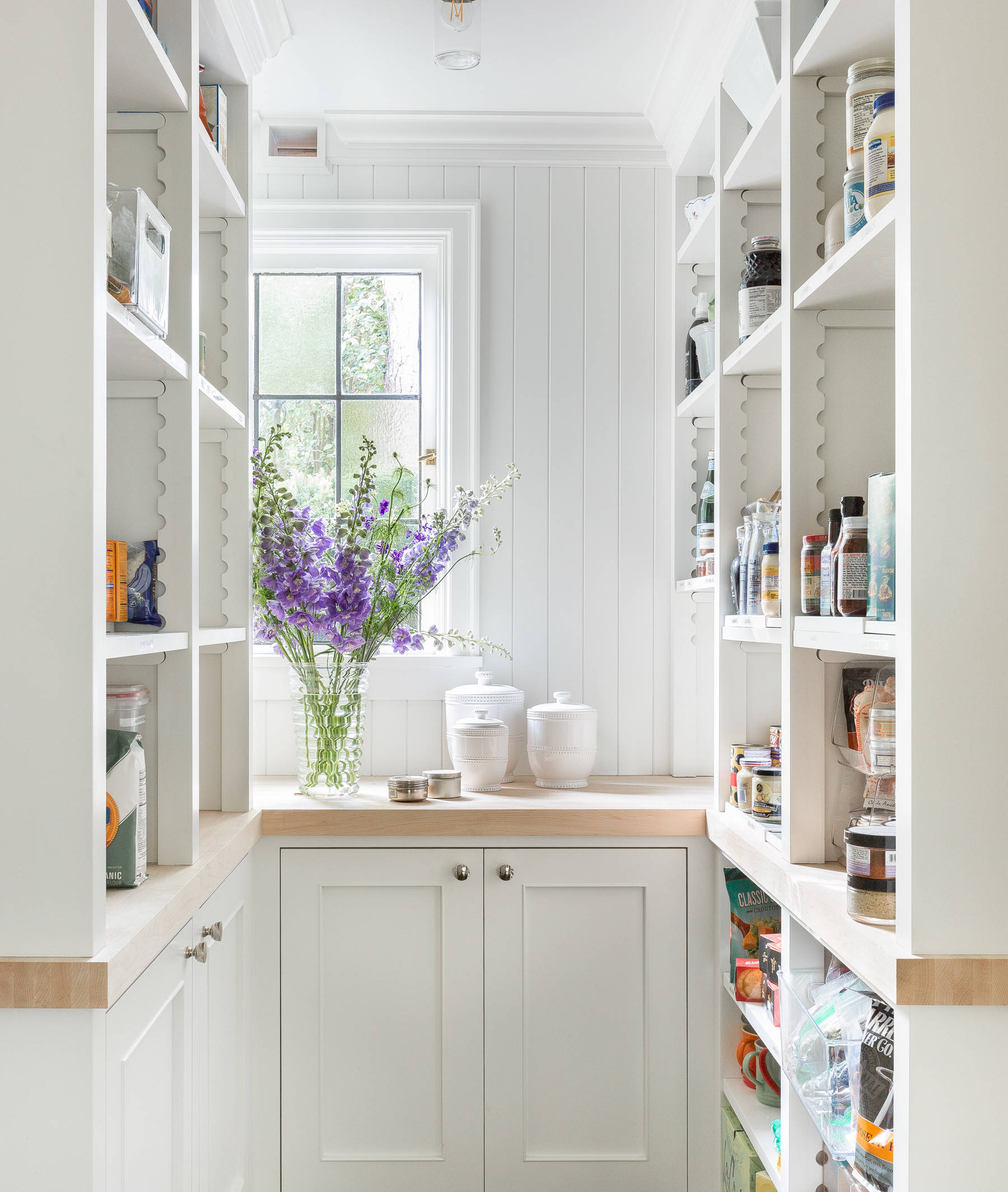 Pantry organization tips and ideas featuring an example of a kitchen's pantry