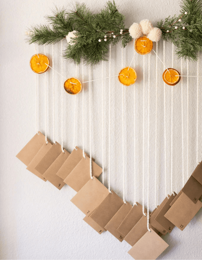 family Christmas traditions idea featuring kindness calendar for kids