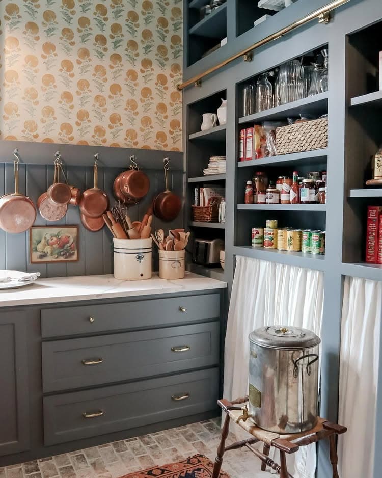 Pantry organization tips and ideas featuring an example of a kitchen's pantry