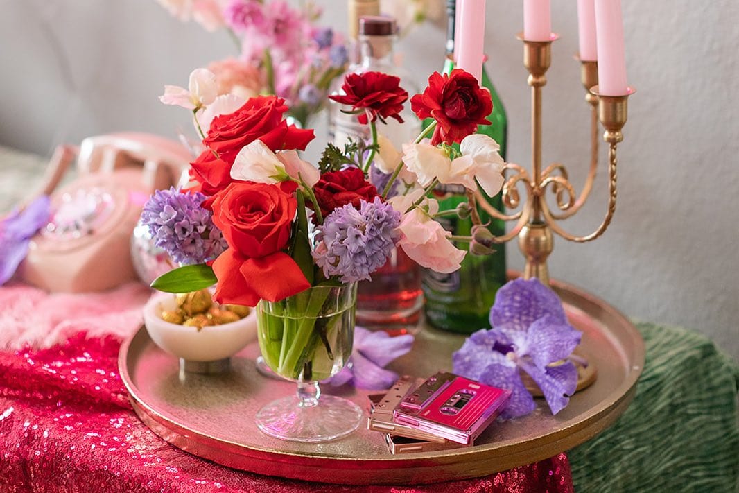 Valentines Day Charcuterie Board ideas and inspiration decor vignette