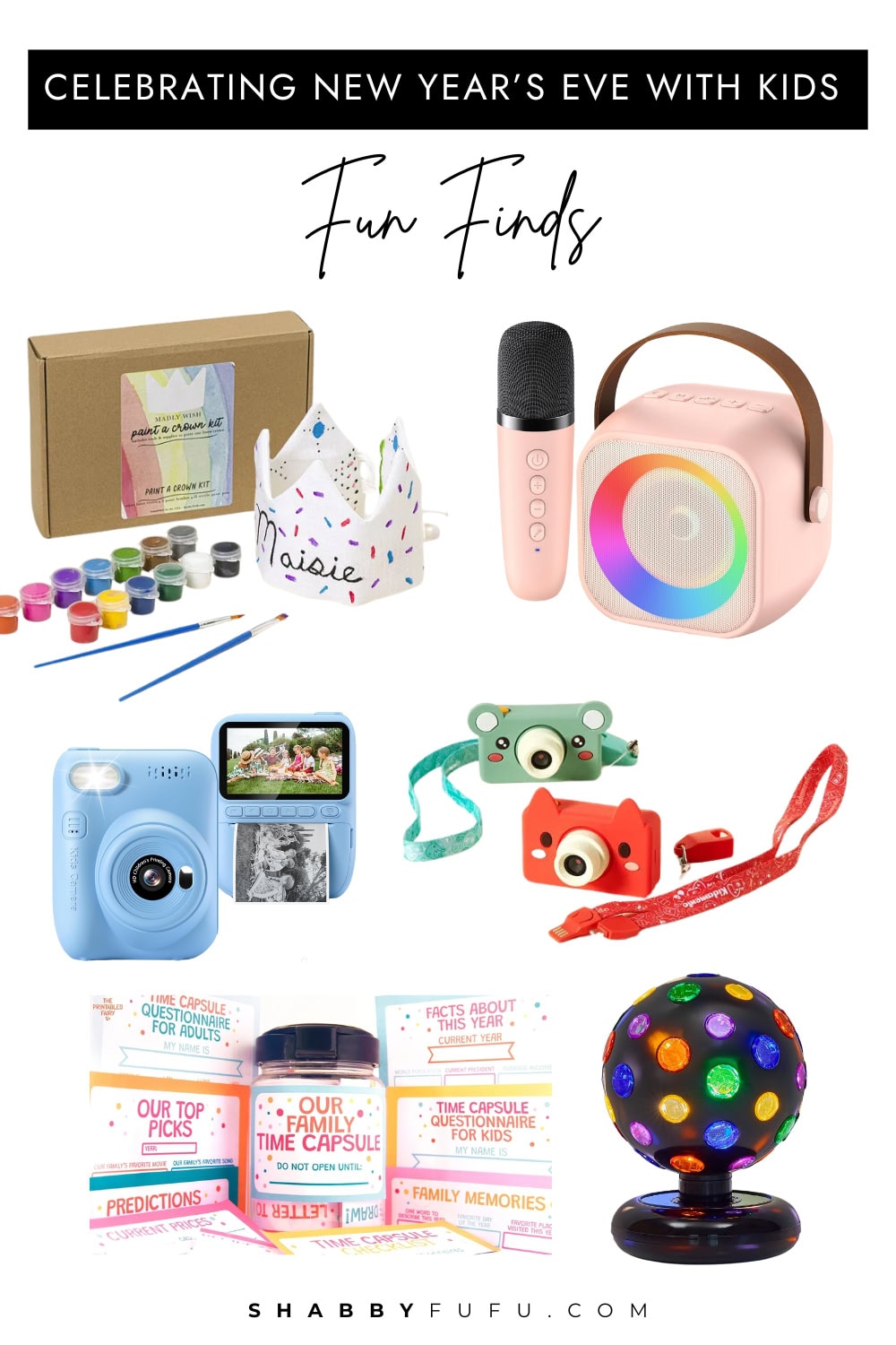 celebrating new year's Eve with kids product finds