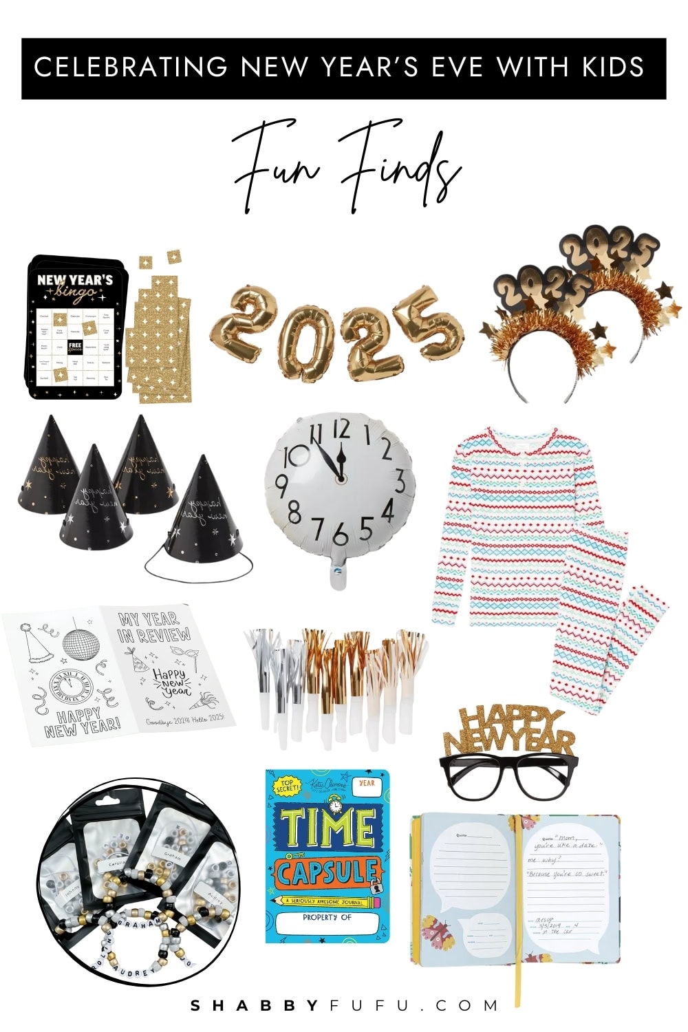 celebrating new year's Eve with kids product finds