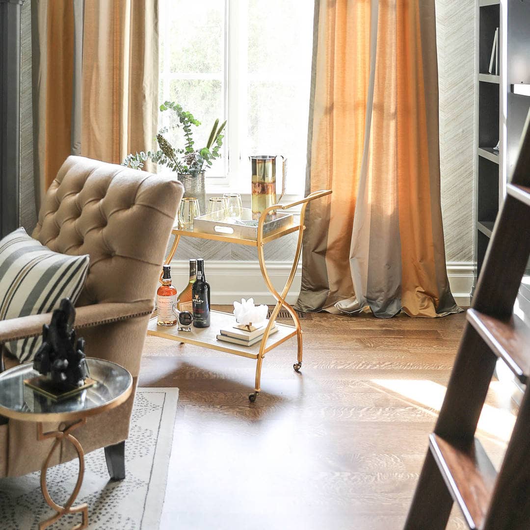 Decorating after Christmas idea featuring traditional winter living room