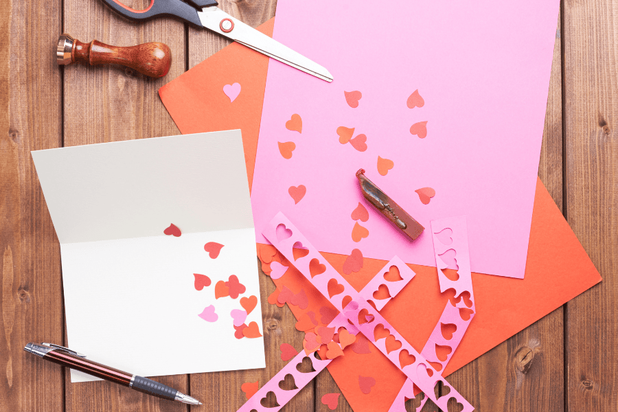 DIY Valentines kid-friendly craft idea featuring child making crafts