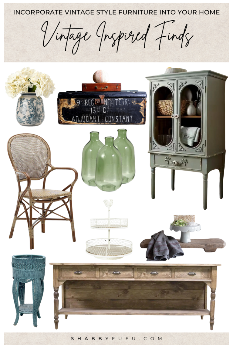 How to Incorporate Vintage Style Furniture into Your Home - shabbyfufu.com