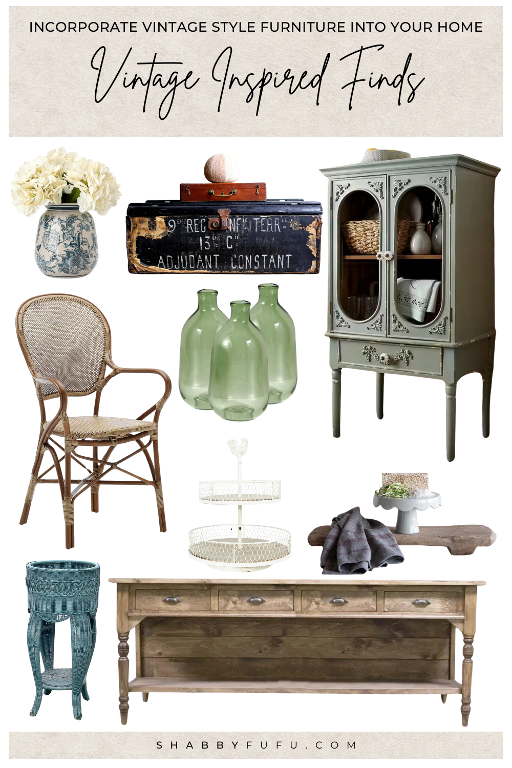 Inspired vintage style furniture finds