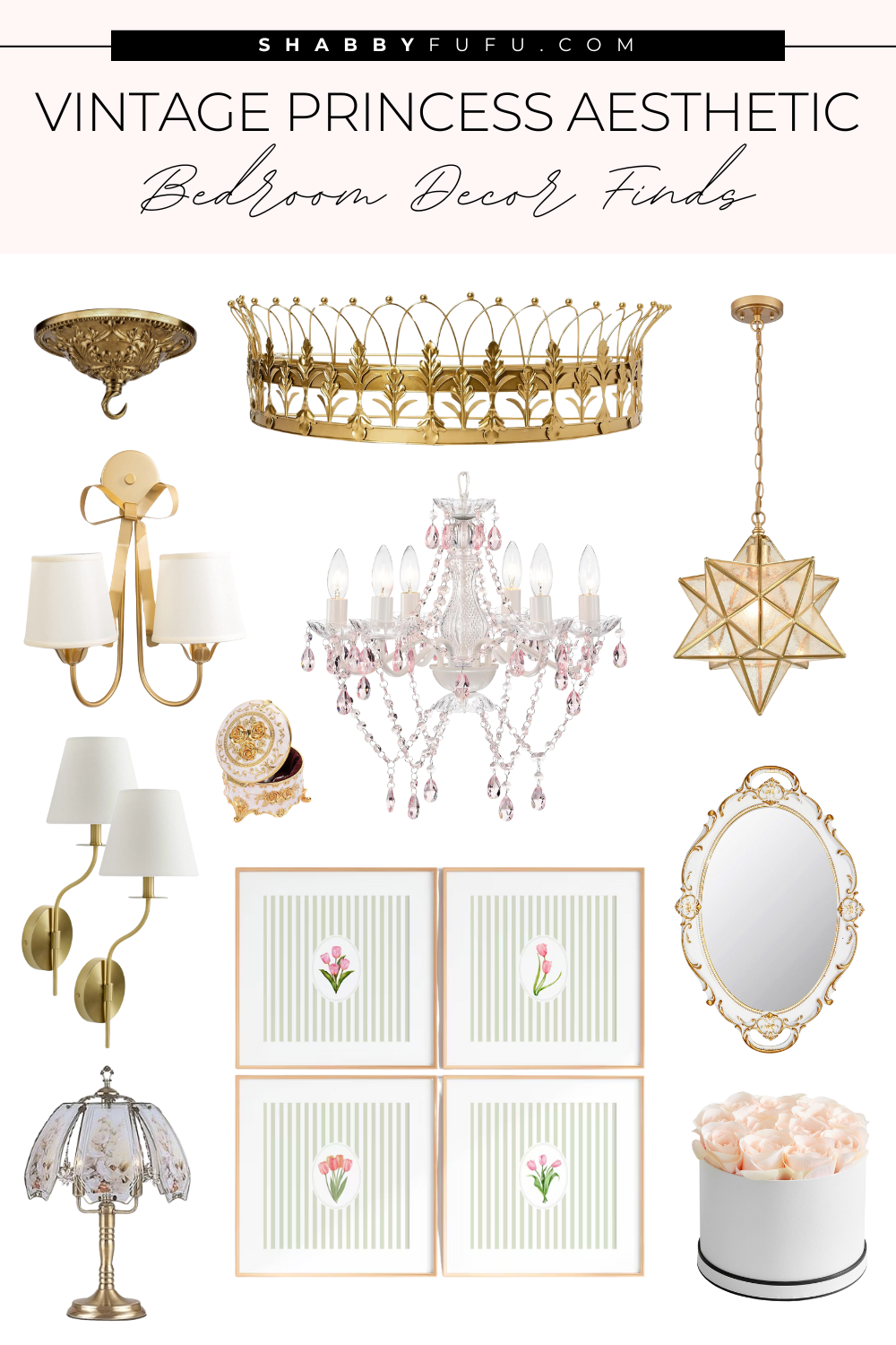 How to Create a Dreamy Vintage Princess Aesthetic Bedroom - shabbyfufu.com