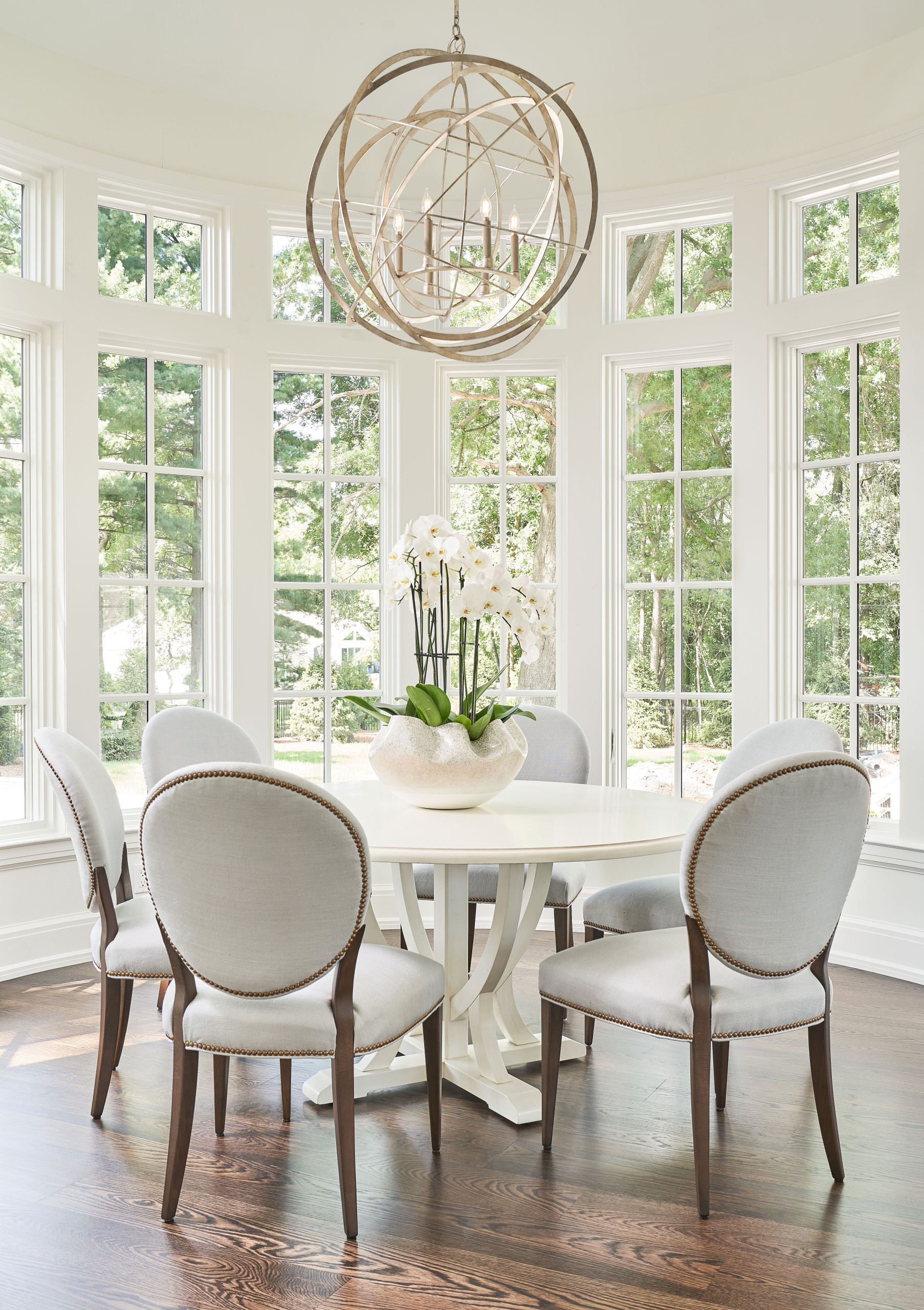 traditional design dining room example of colonial home style