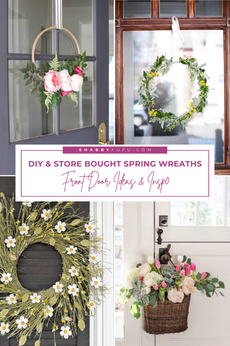 DIY & Store-Bought Spring Wreath For Your Front Door Ideas & Inspo ...