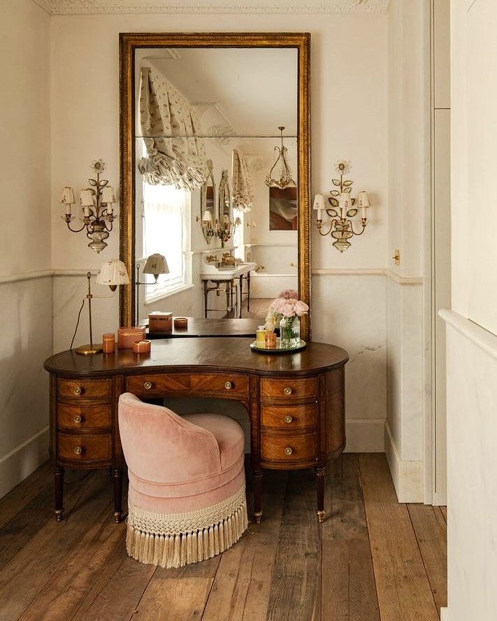 Curved furniture and architecture dressing table