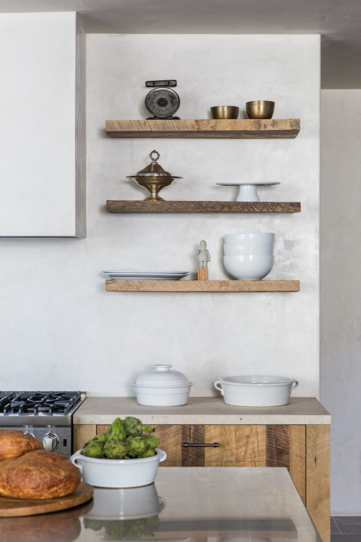 Tadelakt Plaster inspiration showing a kitchen with modern style