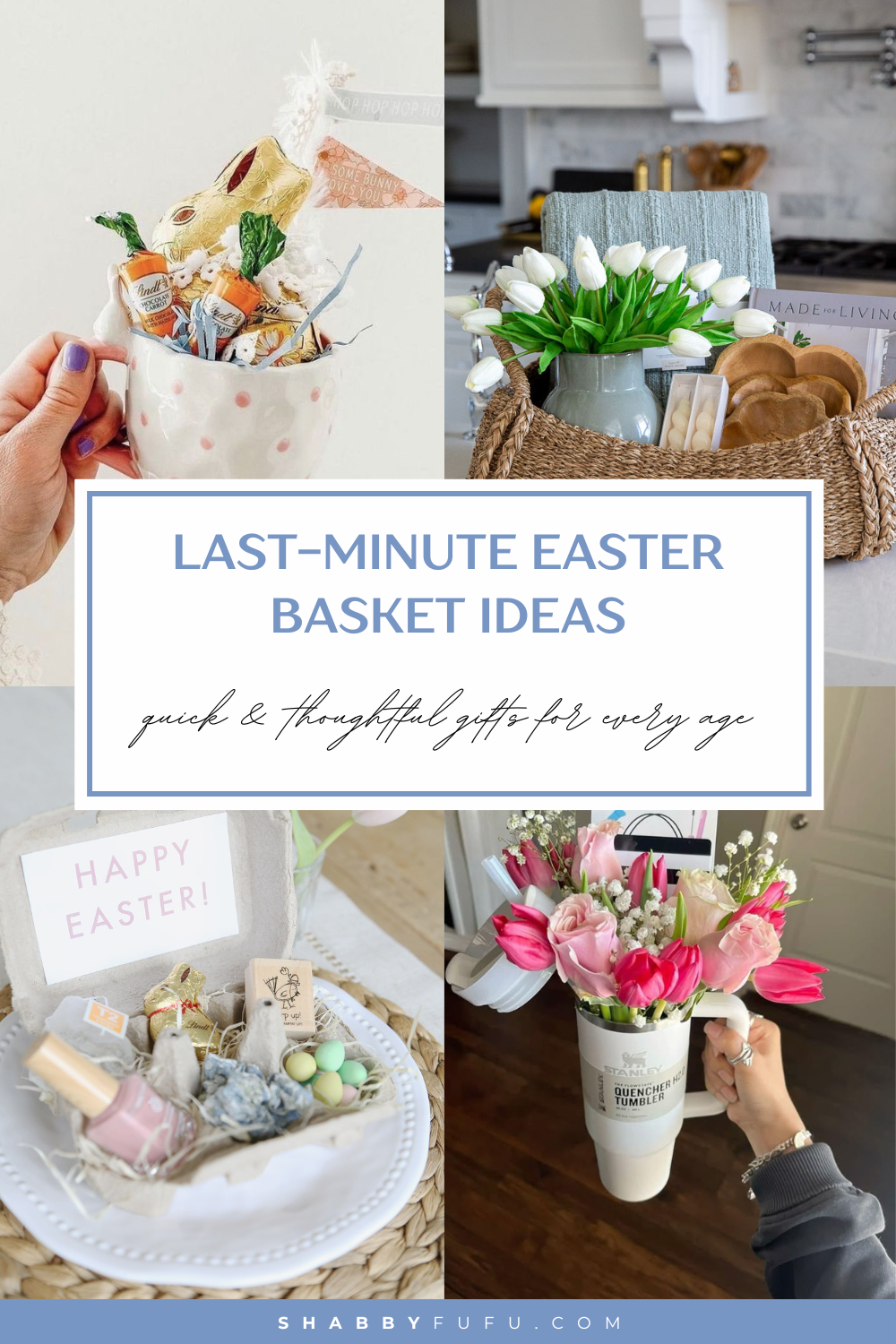 Last-minute Easter basket ideas featuring different idea examples