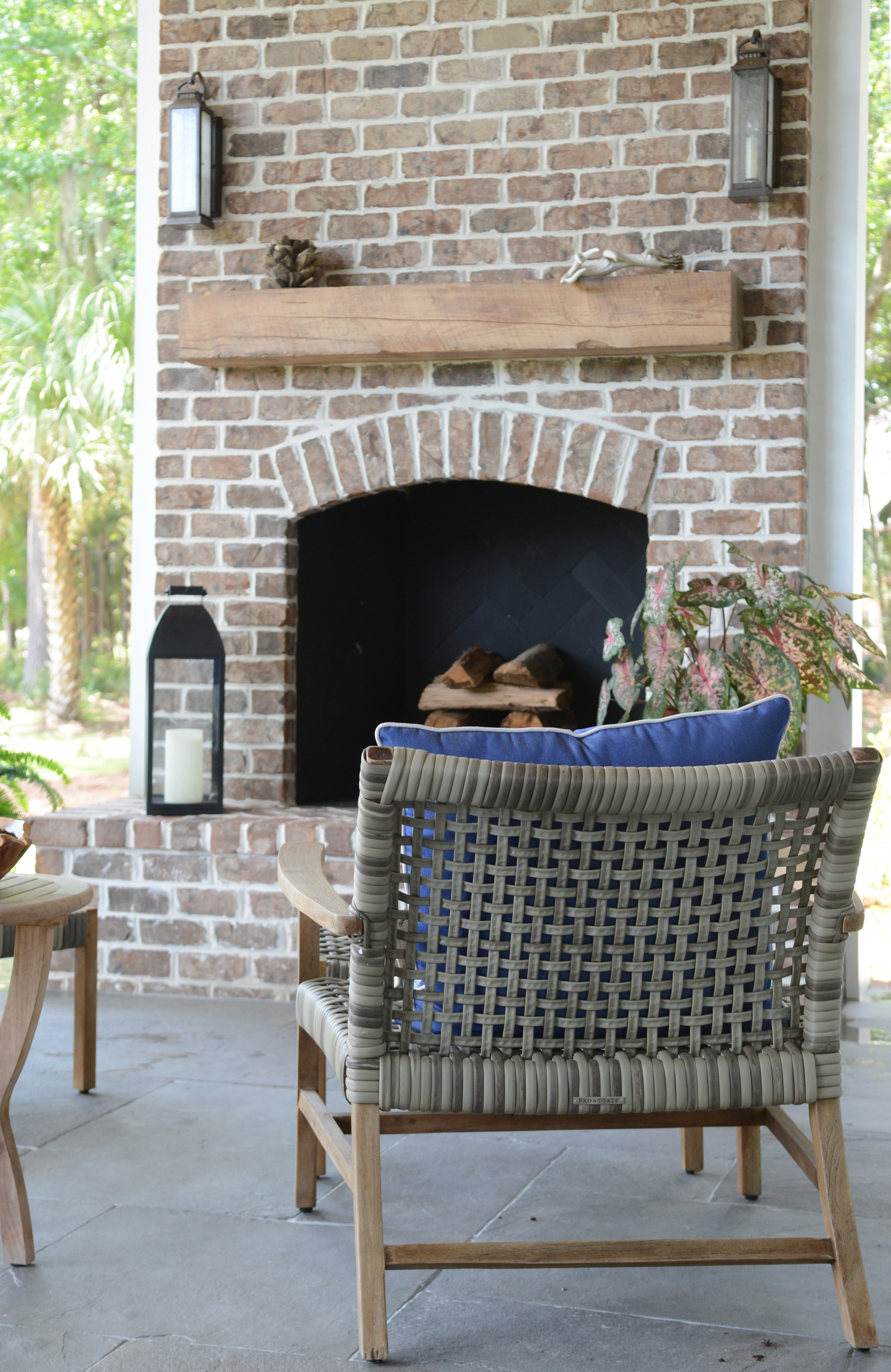 Coastal farm house decor example of patio for interior design inspo