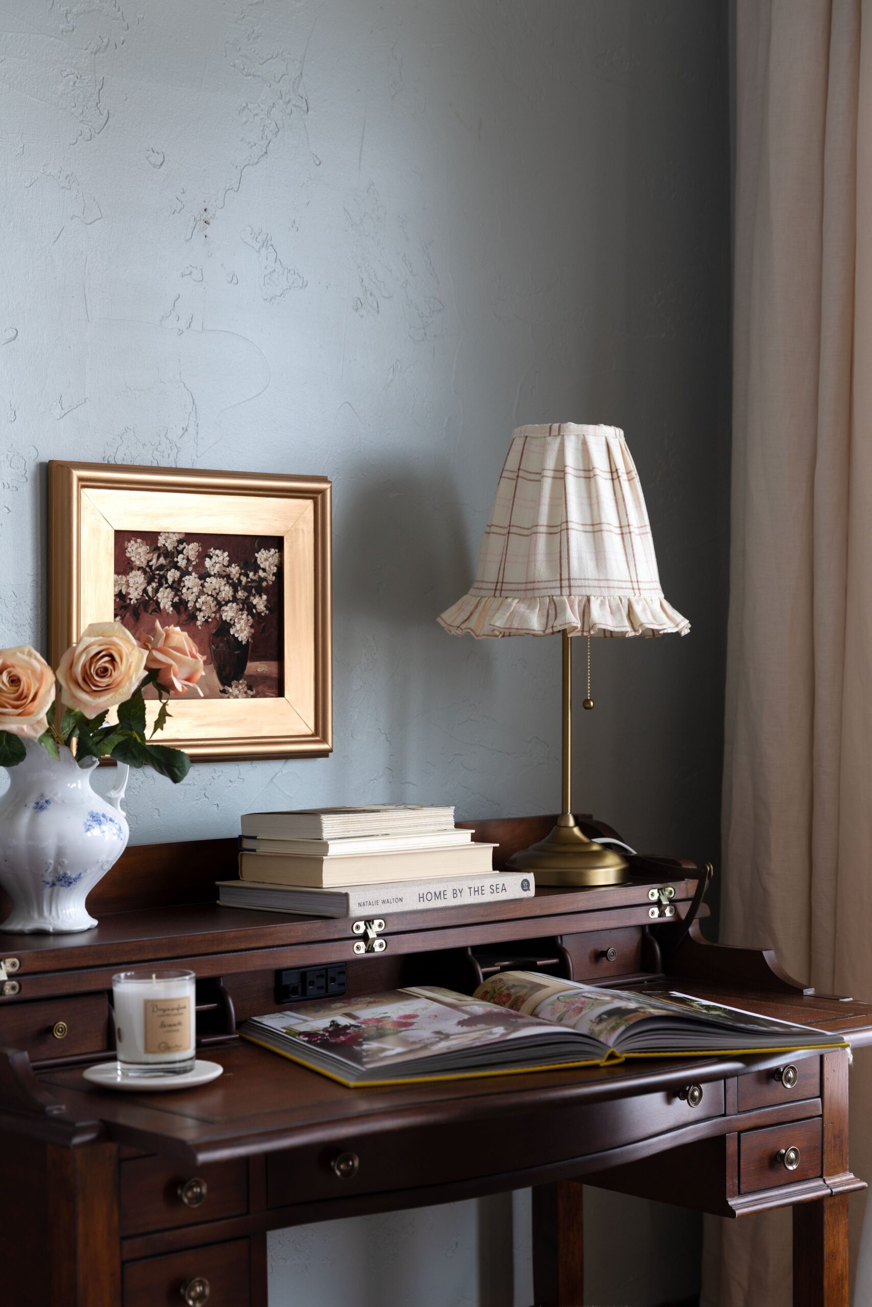 DIY cottagecore decor projects and ideas featuring diy Peplum Lampshade