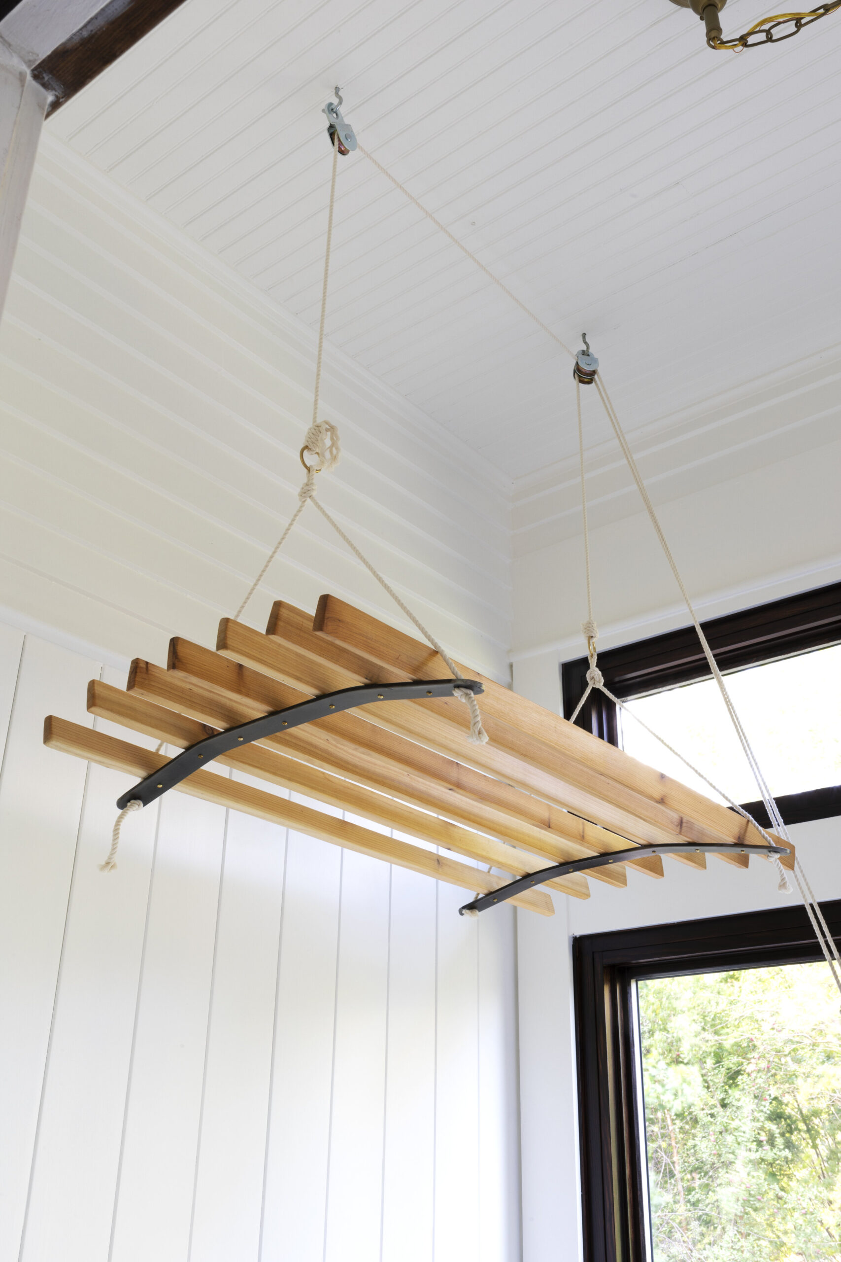 DIY cottagecore decor projects and ideas featuring Hanging Laundry Rack