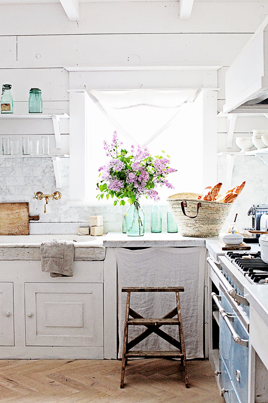 kitchen in cottage style example of thrifted cottagecore decor finds aesthetic