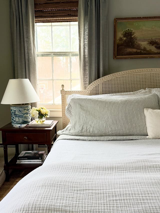 bedroom in cottage style example of thrifted cottagecore decor finds aesthetic