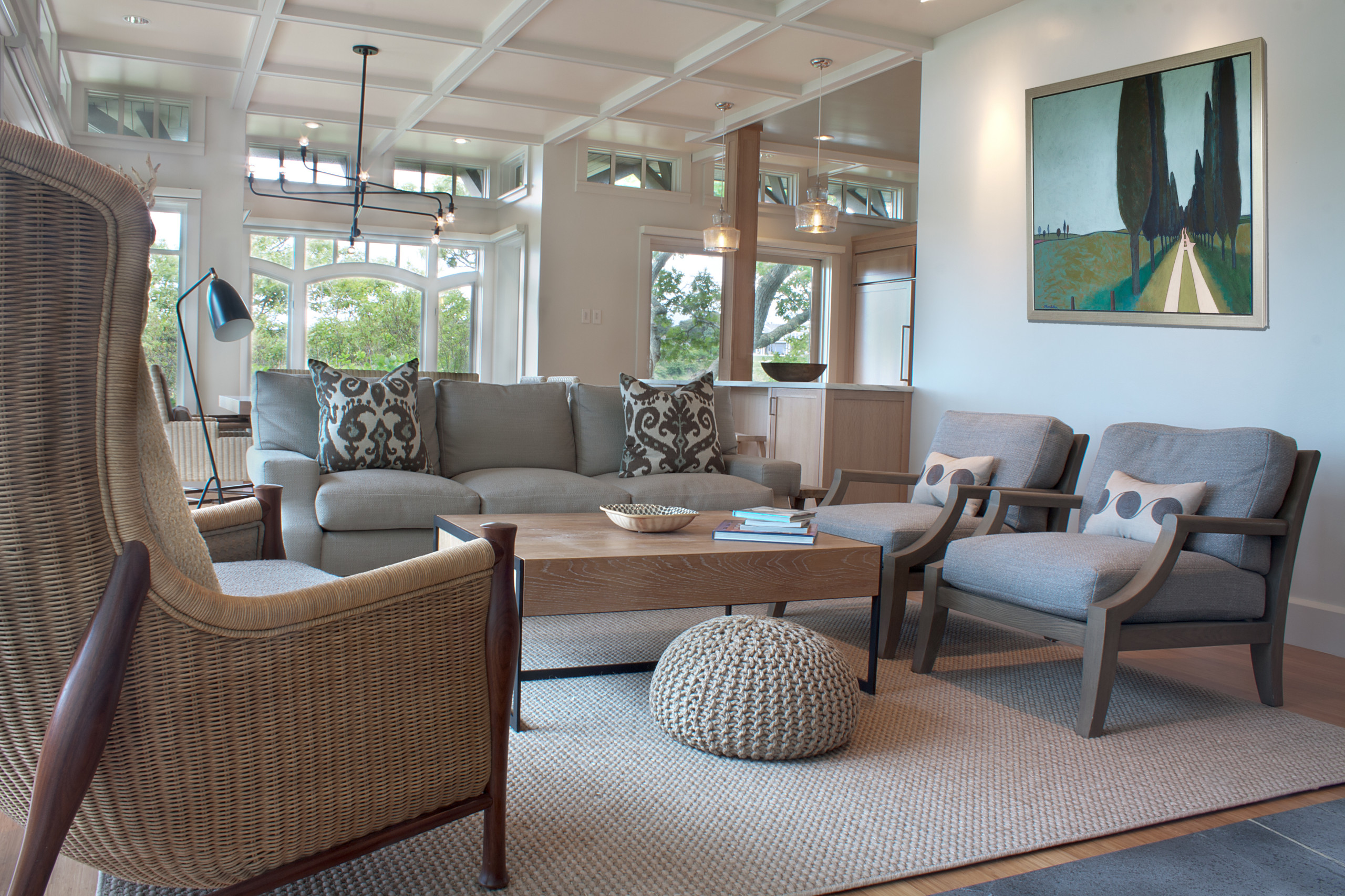 Image showing living room in Cape cottage home tour showing cottage home decorating ideas