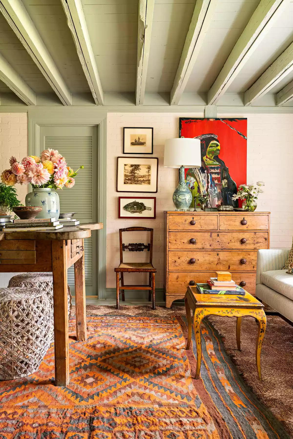 Vintage Fall Decor Idea: Grandmacore Meets Maximalism