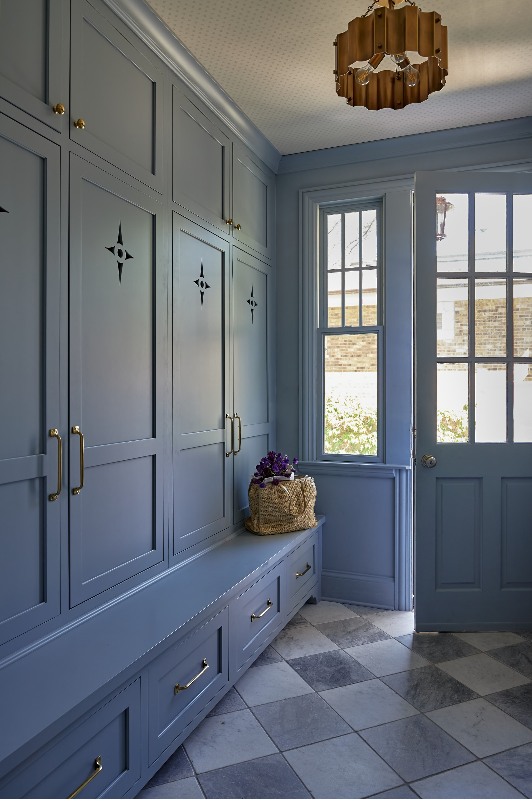 French country home decor inspired home decor featuring mudroom