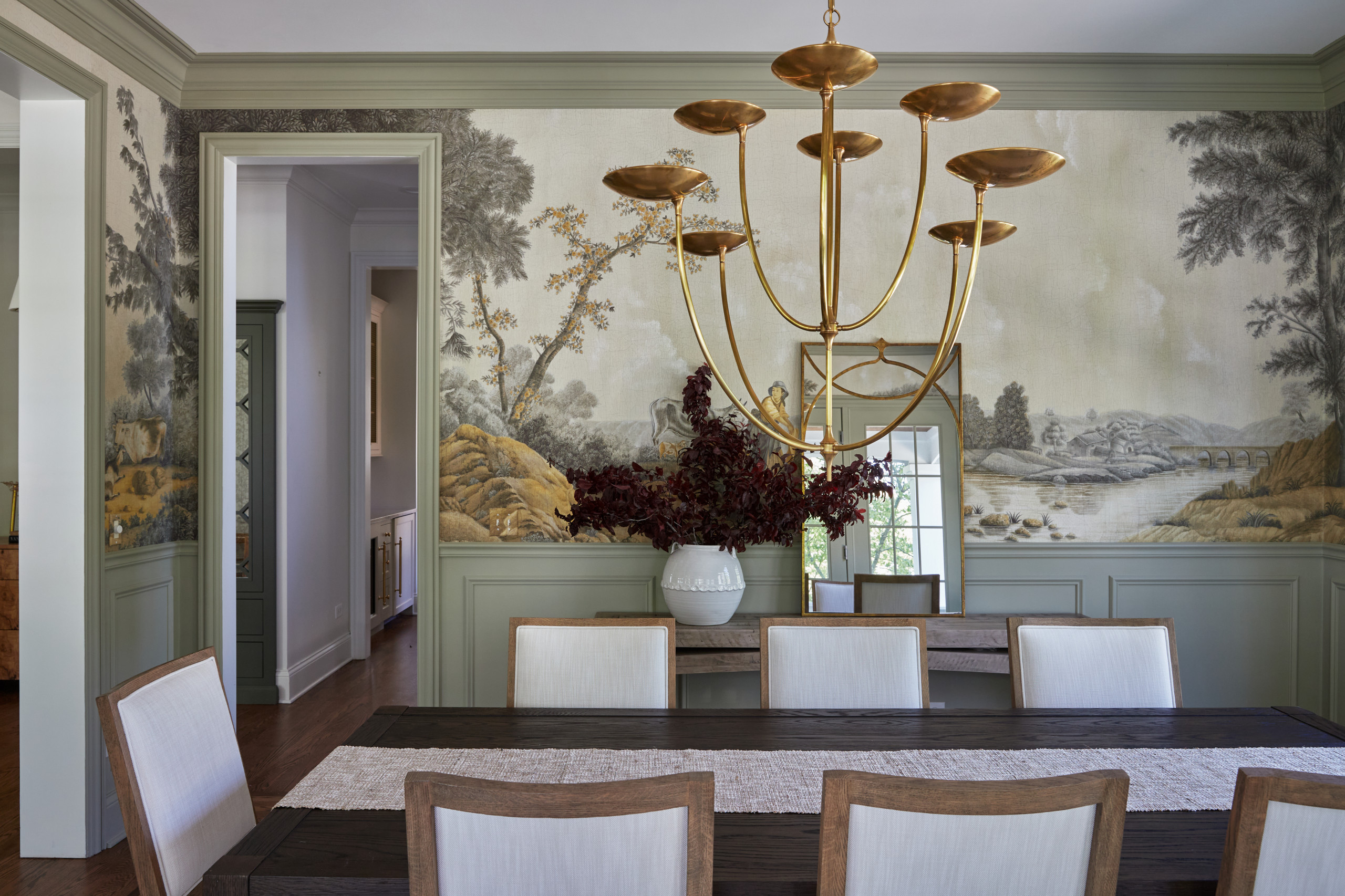 French country home decor inspired home decor featuring dining room