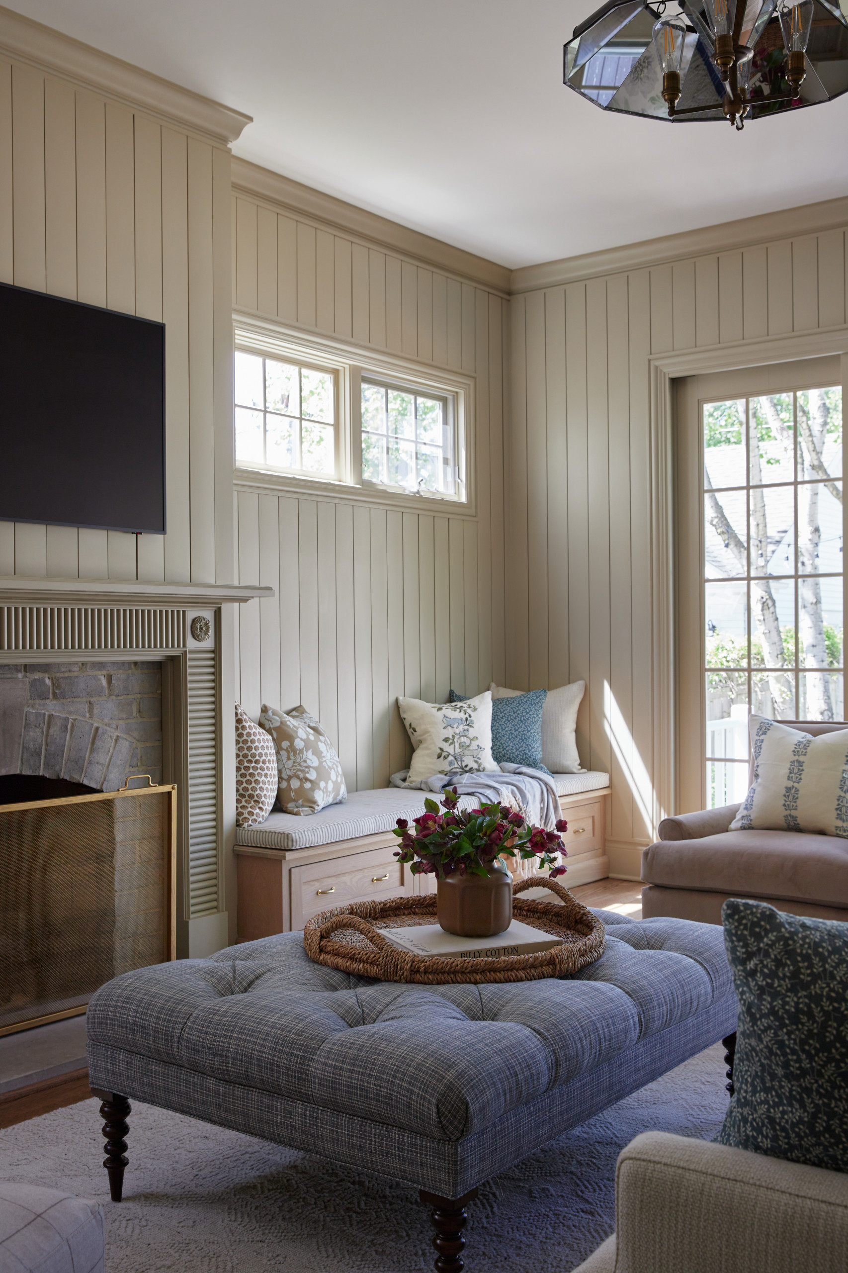 French country home decor inspired home decor featuring living room