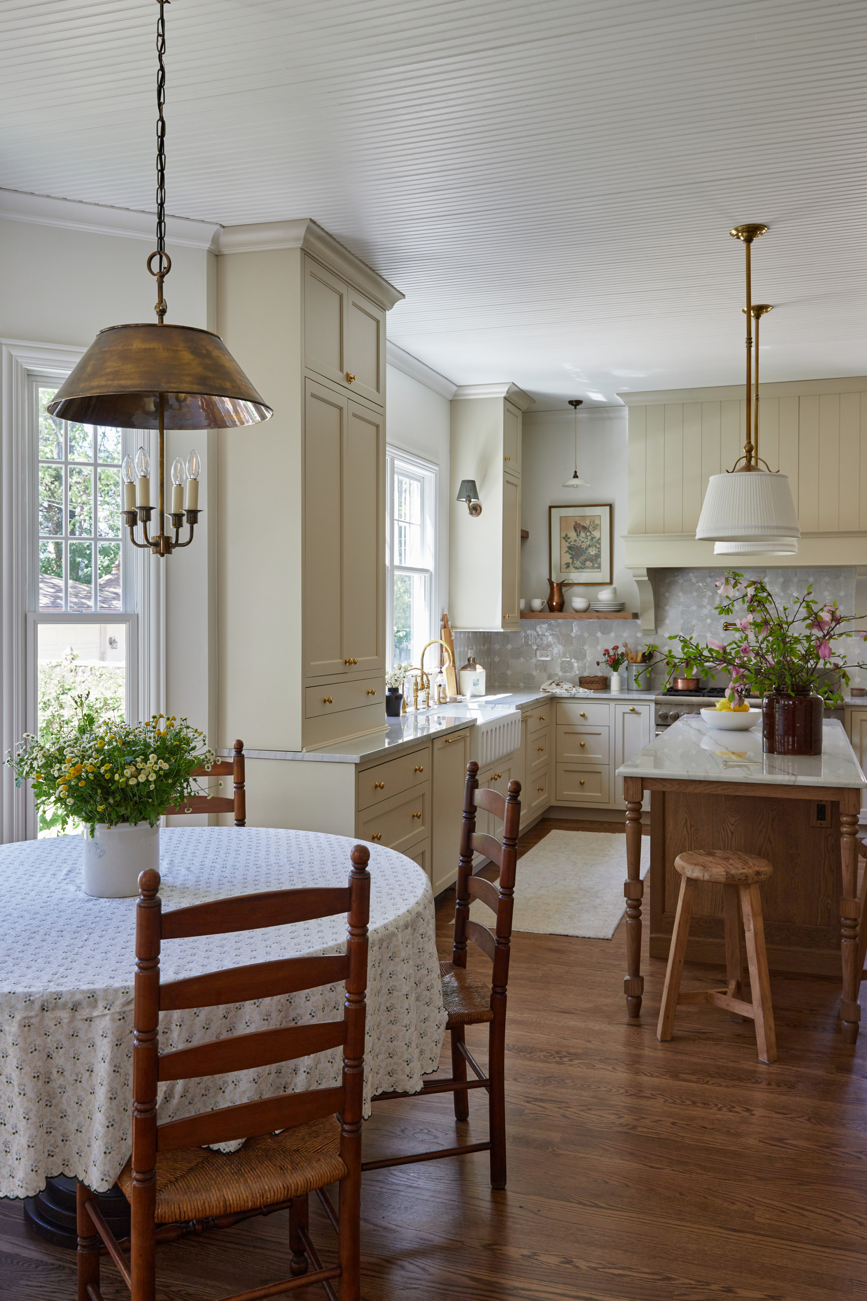 French country home decor inspired home decor featuring kitchen and brekfast nook