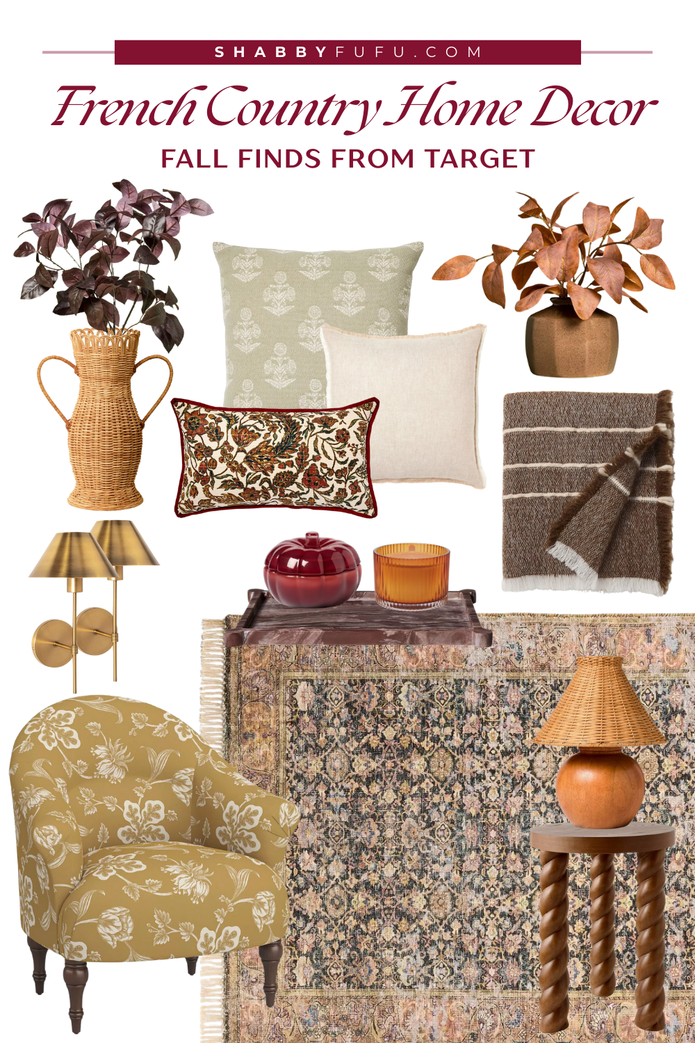 Collage of Target products for fall